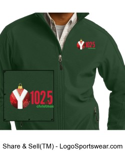 Y1025 Christmas Music Station Zip Fleece Design Zoom